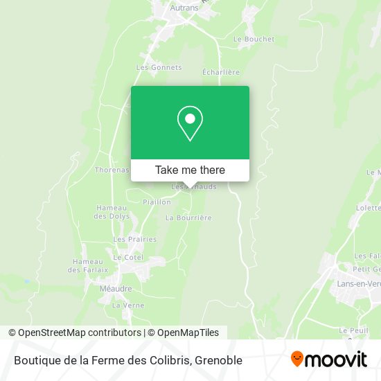 Boutique de la Ferme des Colibris map