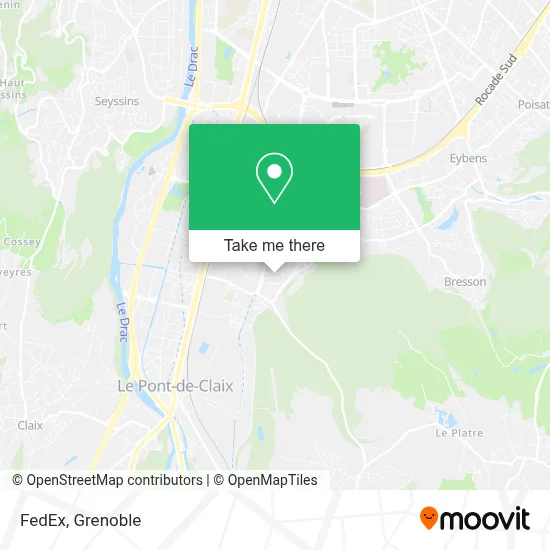 FedEx map