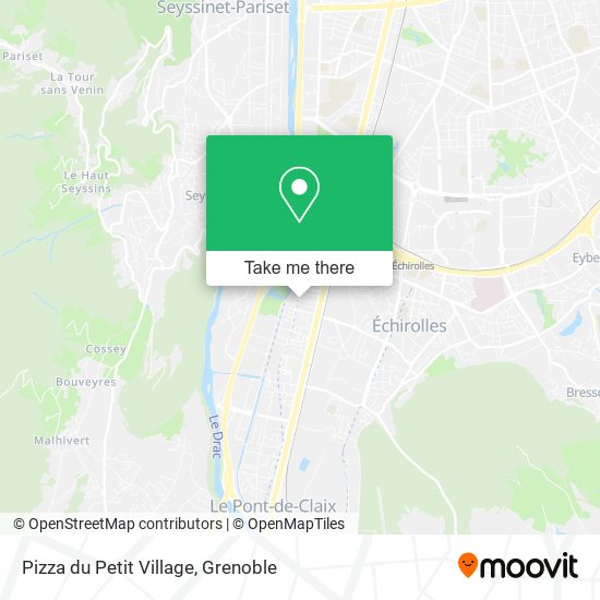 Pizza du Petit Village map