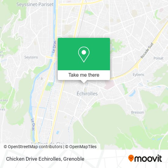 Chicken Drive Echirolles map