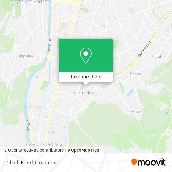 Chick Food map