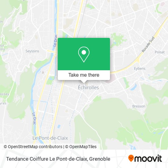 Tendance Coiffure Le Pont-de-Claix map