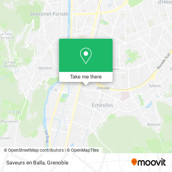 Saveurs en Balla map