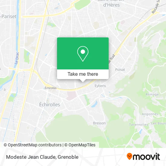 Modeste Jean Claude map
