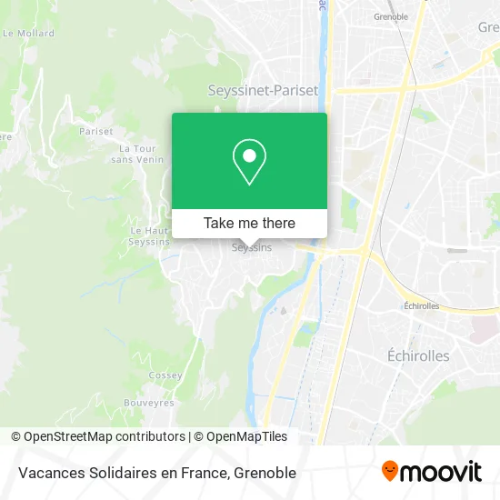 Vacances Solidaires en France map