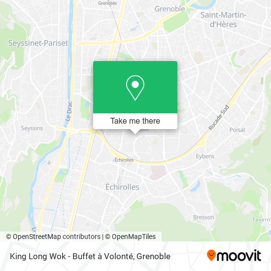 King Long Wok - Buffet à Volonté map