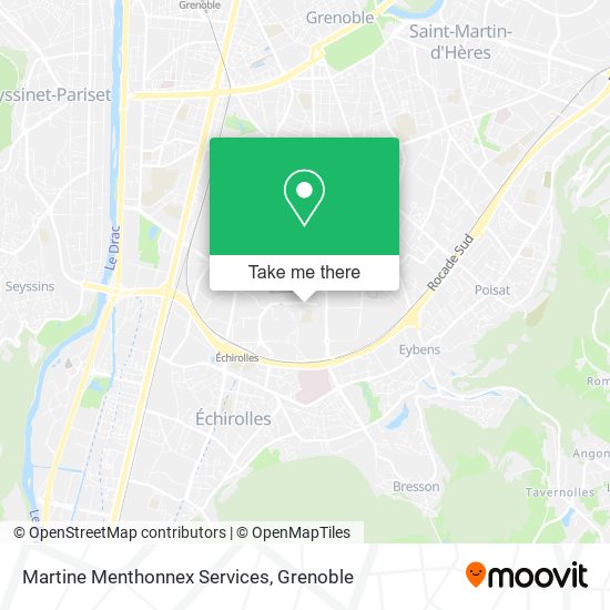 Martine Menthonnex Services map