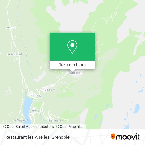 Restaurant les Airelles map