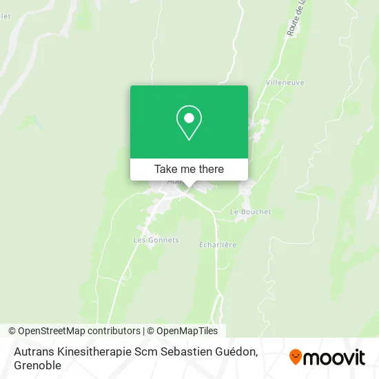 Autrans Kinesitherapie Scm Sebastien Guédon map