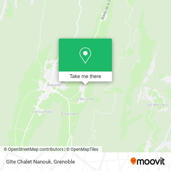 Gîte Chalet Nanouk map