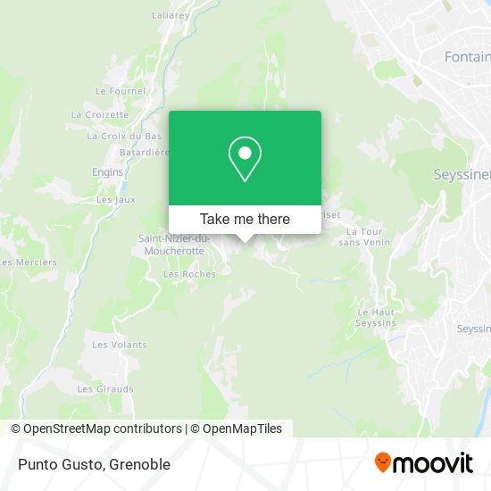 Punto Gusto map