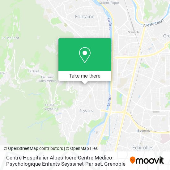 Centre Hospitalier Alpes-Isère-Centre Médico-Psychologique Enfants Seyssinet-Pariset map
