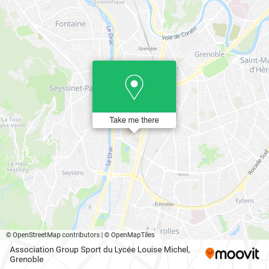 Association Group Sport du Lycée Louise Michel map