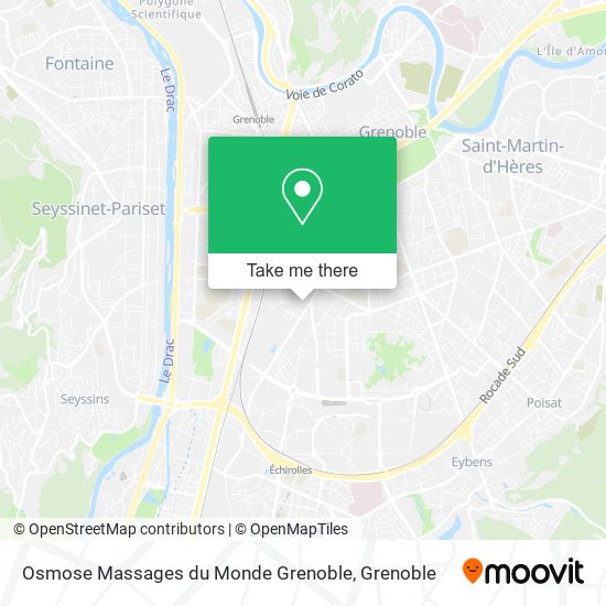 Osmose Massages du Monde Grenoble map