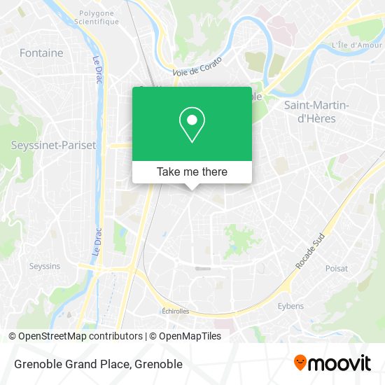 Grenoble Grand Place map