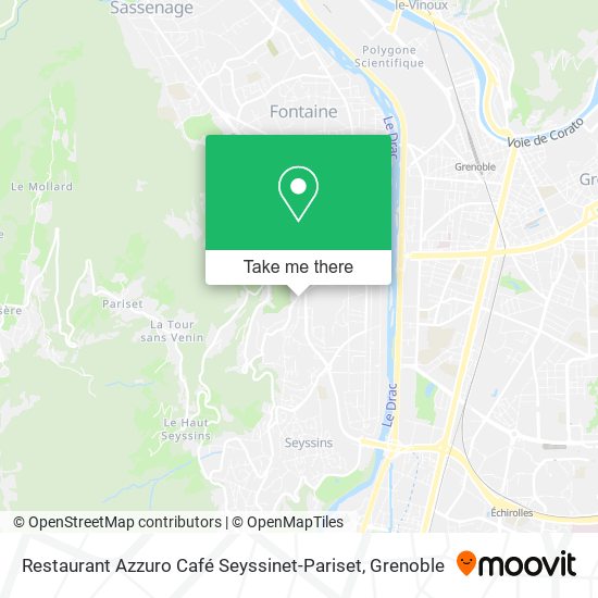 Restaurant Azzuro Café Seyssinet-Pariset map
