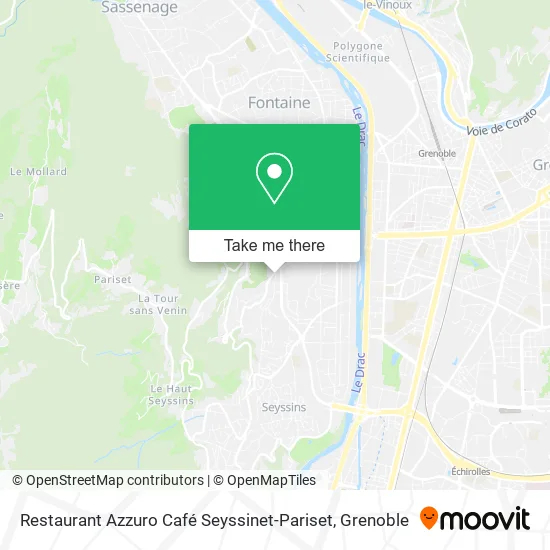 Restaurant Azzuro Café Seyssinet-Pariset map