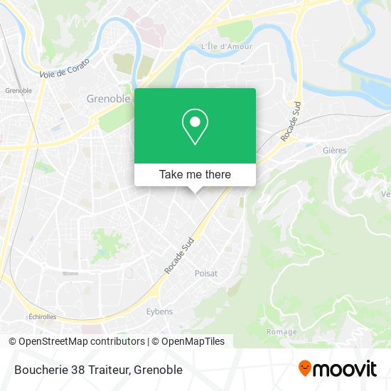 Boucherie 38 Traiteur map