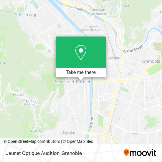 Jeunet Optique Audition map