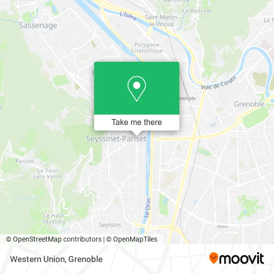 Western Union map