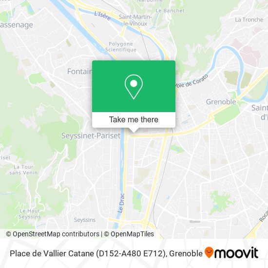 Place de Vallier Catane (D152-A480 E712) map