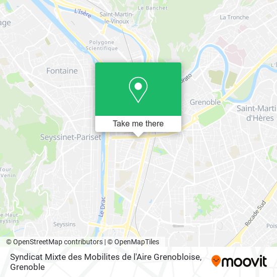 Syndicat Mixte des Mobilites de l'Aire Grenobloise map