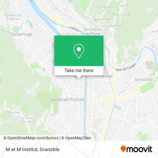M et M Institut map
