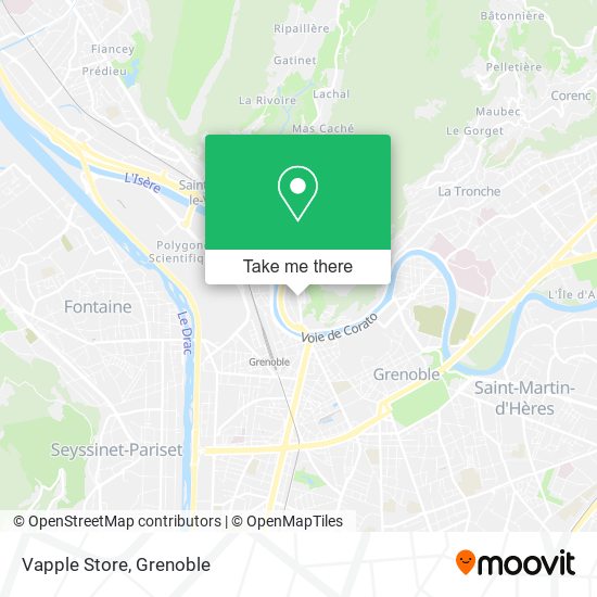 Vapple Store map