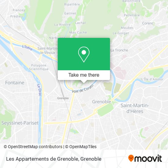 Les Appartements de Grenoble map