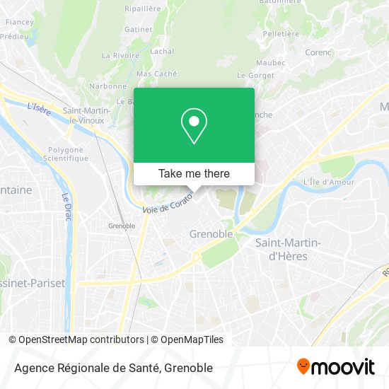 Agence Régionale de Santé map