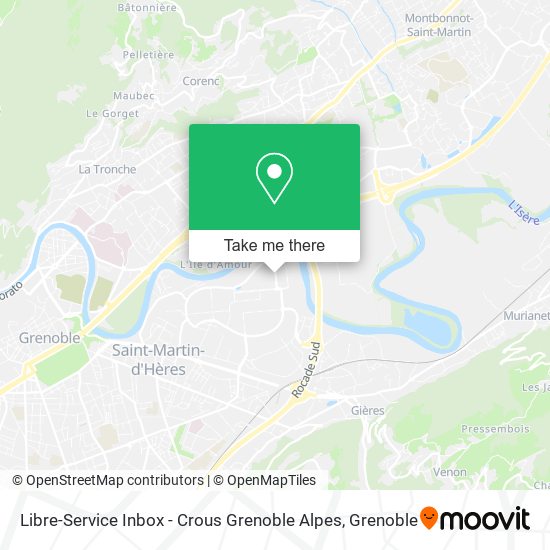 Libre-Service Inbox - Crous Grenoble Alpes map