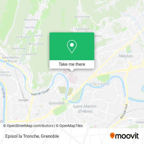Episol la Tronche map