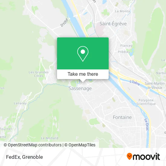 FedEx map