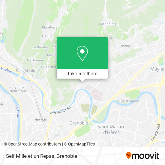 Self Mille et un Repas map