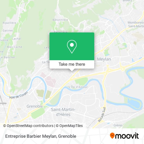 Entreprise Barbier Meylan map