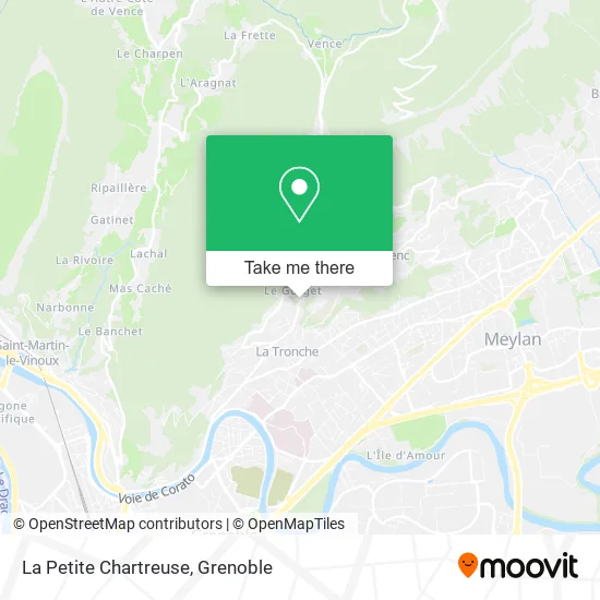 La Petite Chartreuse map