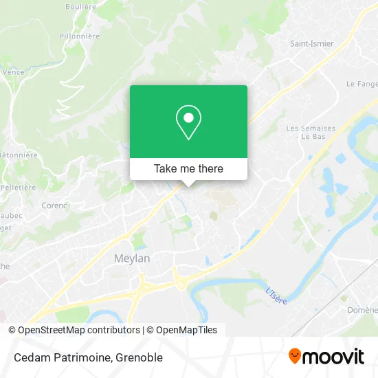 Cedam Patrimoine map