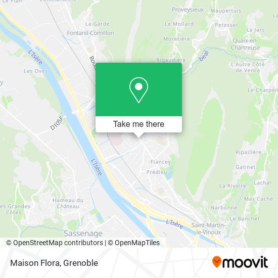 Maison Flora map