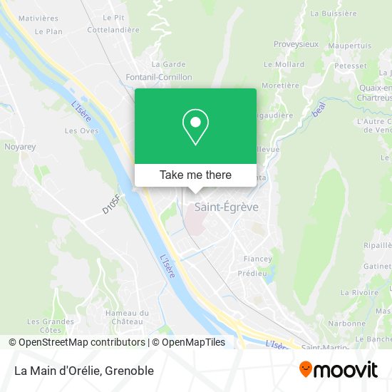 La Main d'Orélie map
