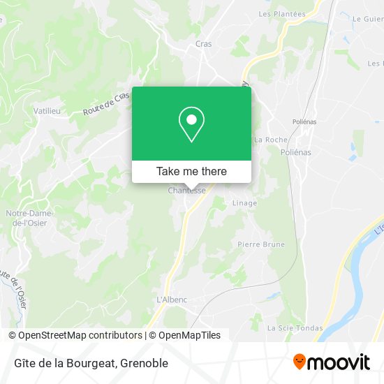 Gîte de la Bourgeat map