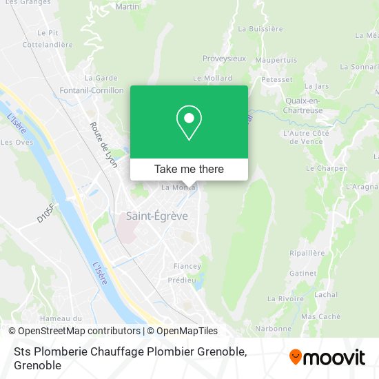 Sts Plomberie Chauffage Plombier Grenoble map