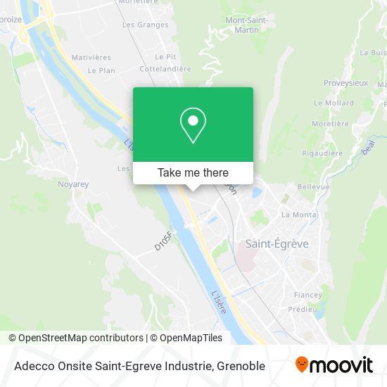 Adecco Onsite Saint-Egreve Industrie map