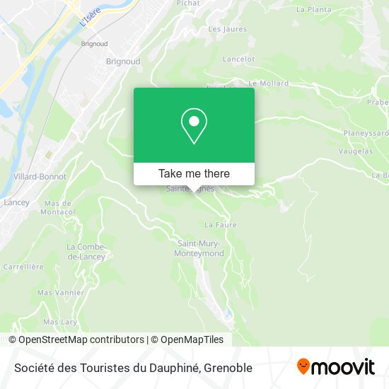 Société des Touristes du Dauphiné map