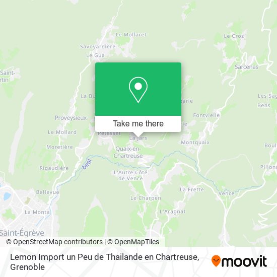 Lemon Import un Peu de Thailande en Chartreuse map