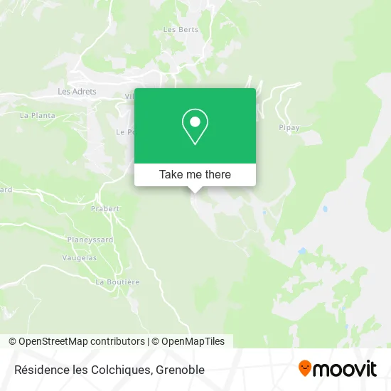 Résidence les Colchiques map