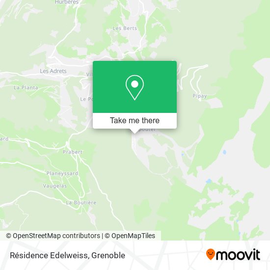 Résidence Edelweiss map