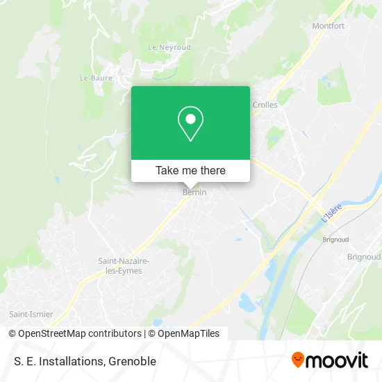 S. E. Installations map