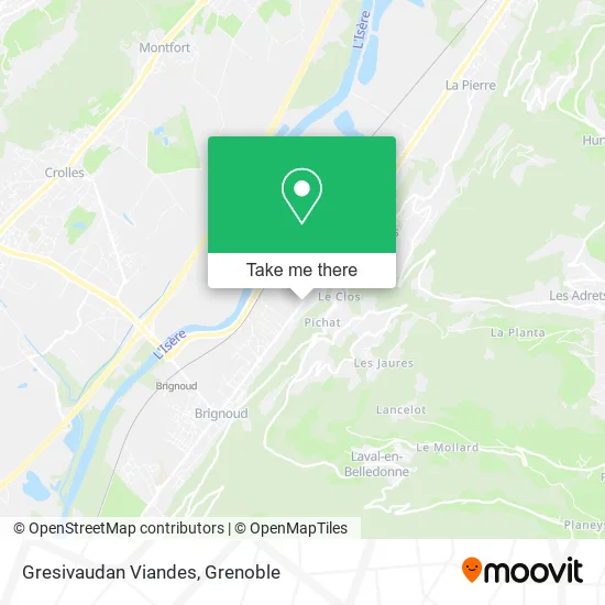 Gresivaudan Viandes map