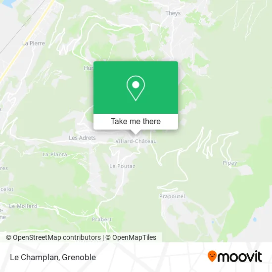 Le Champlan map