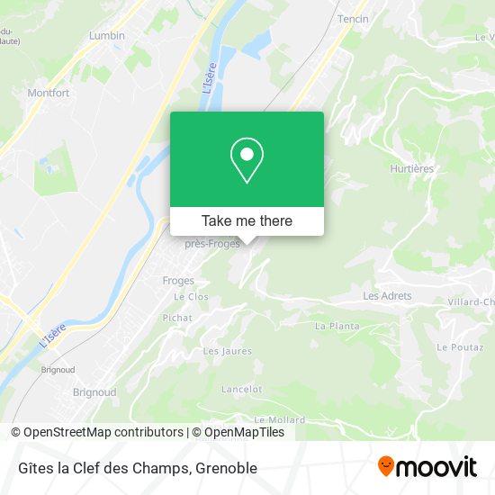 Gîtes la Clef des Champs map